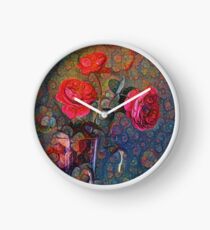 Roses #DeepDreamed Clock