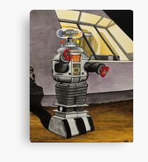LIS ROBOT ON GUARD DUTY Canvas Print