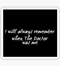 11th Doctor Sticker