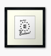God bless the enclave Framed Print