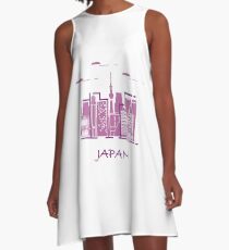 Unusual Japanese architecture. A-Line Dress