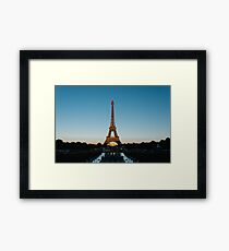 Eiffel Tower at Sunset Framed Print