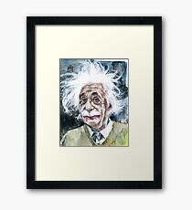 Lámina enmarcada ALBERT EINSTEIN - retrato de acuarela.15