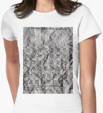Periodic Table of the Elements, #PeriodicTableoftheElements, #PeriodicTable, #Elements, #Periodic, #Table, #Element, #Chemistry, #Helium #Hydrogen #Lithium Women's Fitted T-Shirt