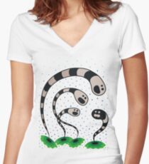 Worms & Discrimination Women's Fitted V-Neck T-Shirt
