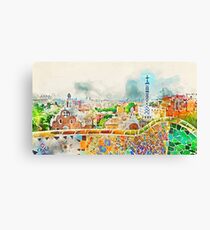 Barcelona, Parc Güell Leinwanddruck