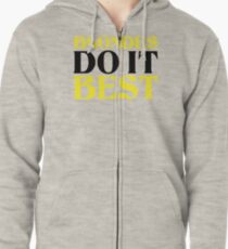 Blondes Do It Best - Brunettes Do It Best Couples Design Zipped Hoodie