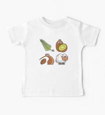 Neuseeland Cartoon Figuren Baby T-Shirt
