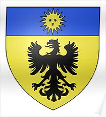 Póster French France Coat of Arms 6847 Blason Famille Claris