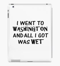 Wet Washington iPad Case/Skin