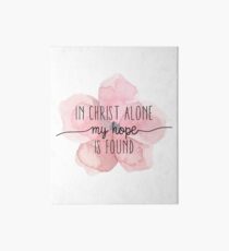 Christian Quote Watercolor Flower Art Board