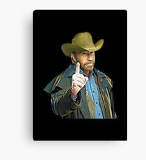 Chuck Norris Art Canvas Print