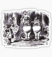 Tweedledee and Tweedledum Sticker