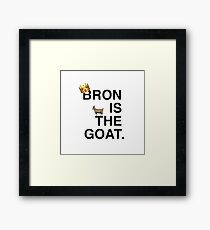 Bron Is The Goat Framed Print