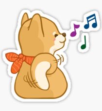 Shiba Mocca Enjoying The Music Sticker