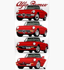 Alfa Romeo Spider evolution Poster