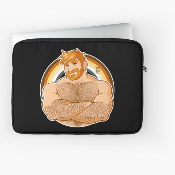 ADAM LIKES CROSSING ARMS - BEAR PRIDE - GINGER EDITION Laptop Sleeve