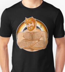 ADAM LIKES CROSSING ARMS - BEAR PRIDE - GINGER EDITION Slim Fit T-Shirt