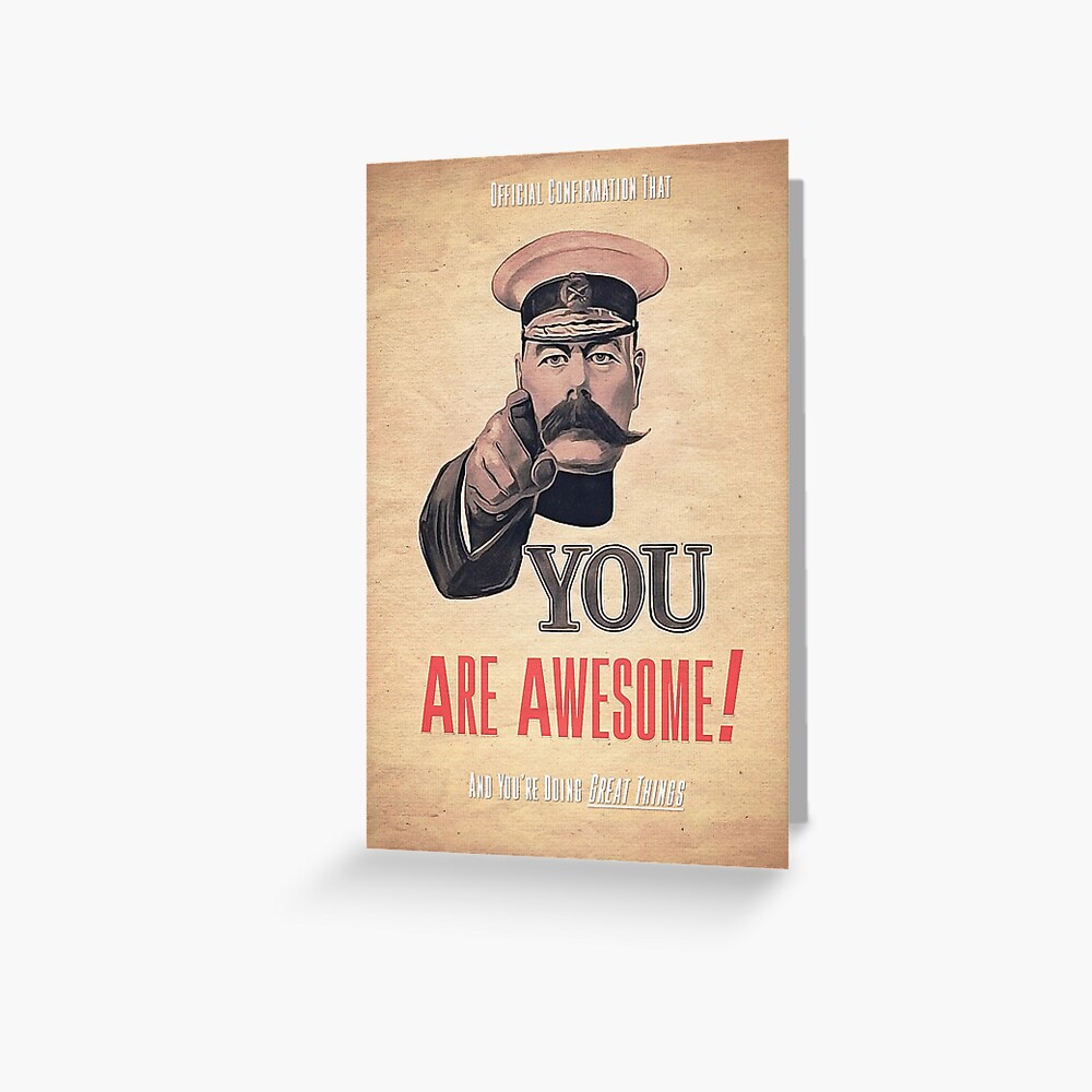 You Are Awesome Greeting Card