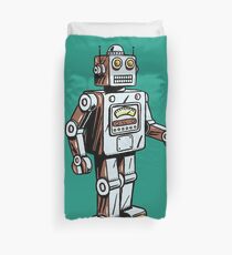 Retro Toy Robot Duvet Cover