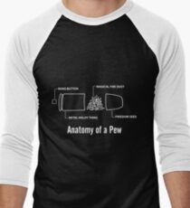 Anatomy of a Pew Men's Baseball ¾ T-Shirt