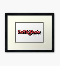 trust me i'm the doctor typograph stones style Framed Print