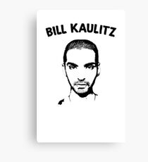 Bill Kaulitz Portrait (Black & White, black) Canvas Print