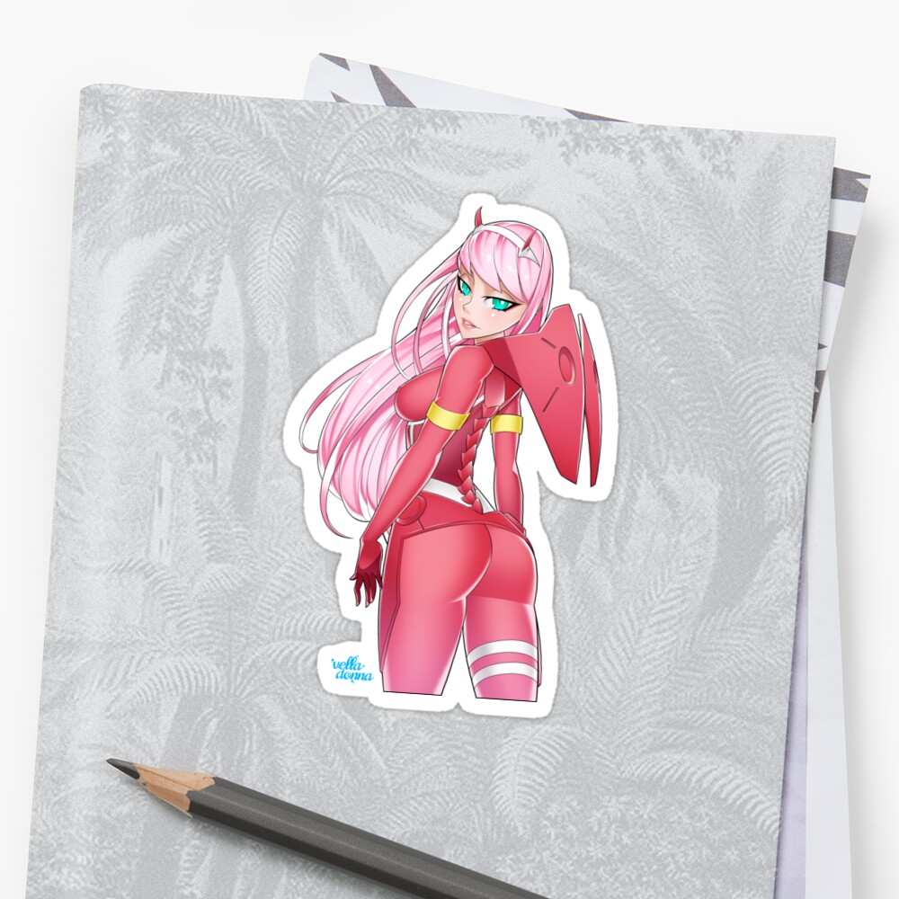 zero two sticker by velladonna redbubble