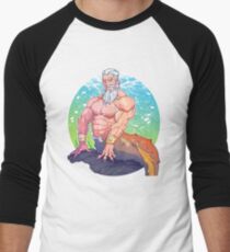 Merman/Poseidon Men's Baseball ¾ T-Shirt