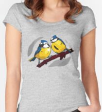 Blue Tits Women's Fitted Scoop T-Shirt