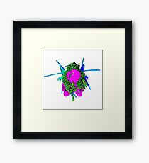 skulls pokeball tree helicopter Framed Print