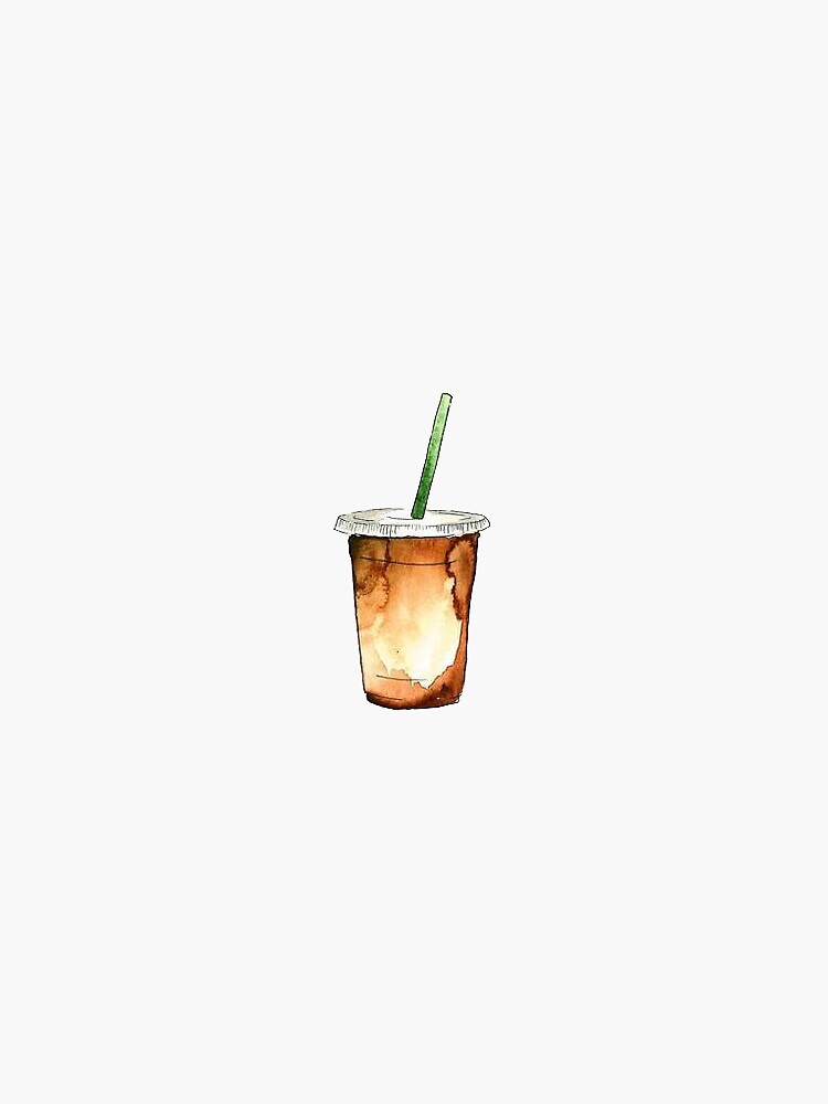 iced coffee by stickersnstuff
