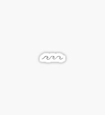 three waves Sticker