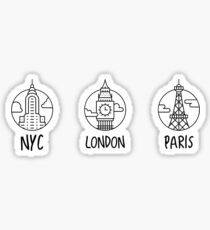city circles Sticker
