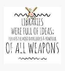 libraries Photographic Print