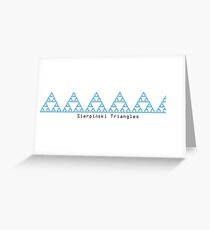 Sierpiński Triangles Greeting Card