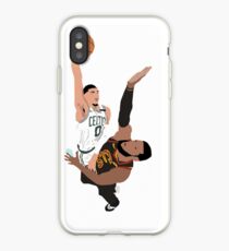 Jayson Tatum Dunk on LeBron James iPhone Case