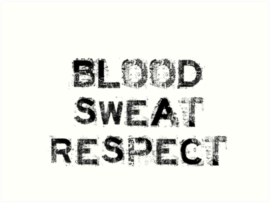 blood sweat respect logo