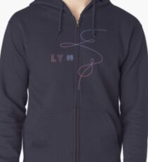 bts love yourself tear fake love Zipped Hoodie