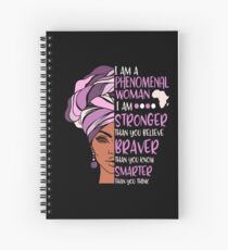 Phenomenal Woman Pink And Purple Spiral Notebook