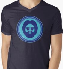 O Captain! My Captain! (Jerry Garcia / blue) Men's V-Neck T-Shirt