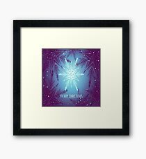 Happy snowflake Christmas Framed Print