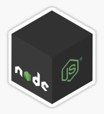 Programming Skill Cube - Node.js Sticker