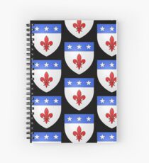 French France Coat of Arms 1477 Blason de la ville de Beaulieu lès Loches Spiral Notebook