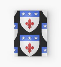 French France Coat of Arms 1477 Blason de la ville de Beaulieu lès Loches Hardcover Journal