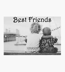 Best Friends - Child Hugs Photographic Print