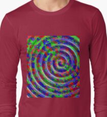 Abstract Circle Swirl Twirl Vortex Spiral maximum ... Long Sleeve T-Shirt