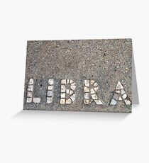 Libra Greeting Card