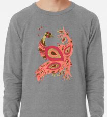 Pink & Gold Peacock Leichter Pullover