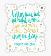 Night Owl on Navy Sticker